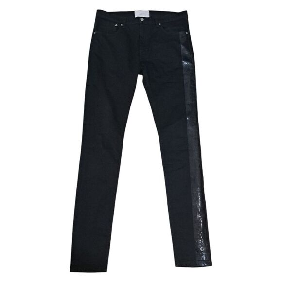 Stampd 1761 Striped DenimSkinny Jeans Size 33 Black